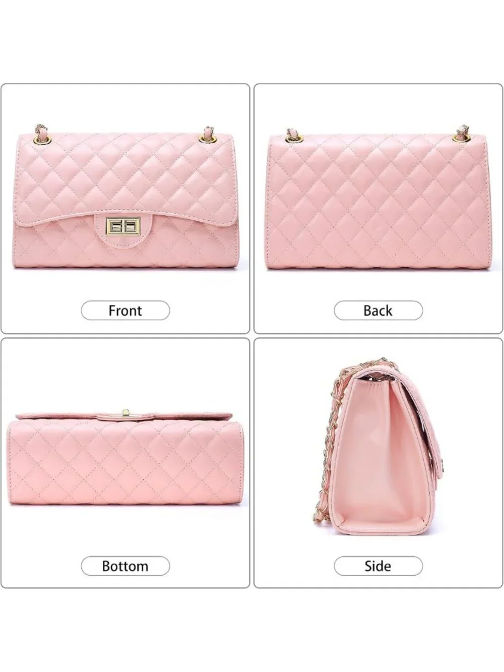 Trendy Quilted Leather Crossbody Bag for Women | Stylish Shoulder Purse with